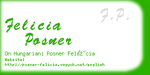 felicia posner business card